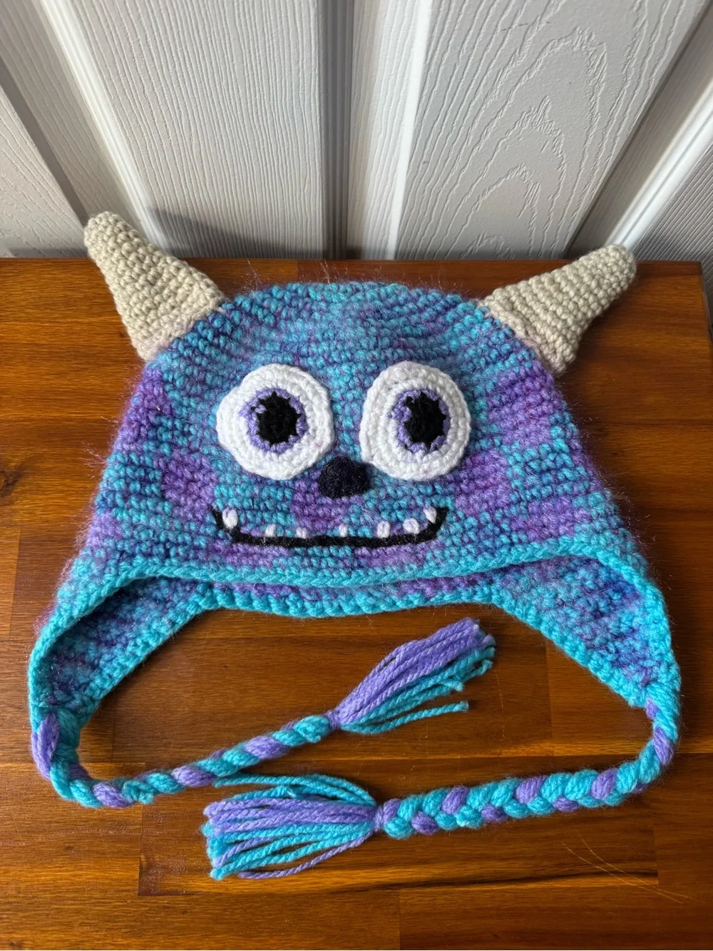 Handmade Peruvian Crochet Monster Hats (SET OF 2)
